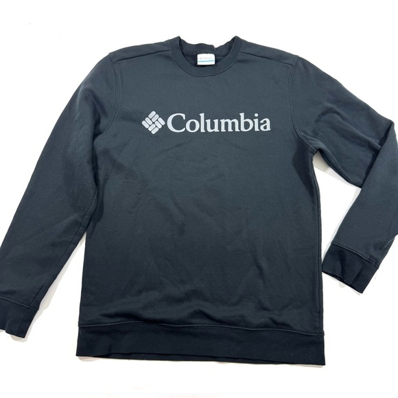 Columbia Mens Trek Crewneck Sweatshirt Black Size Medium - Picture 1 of 6